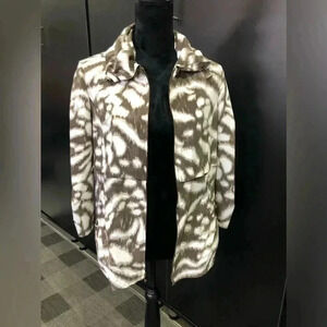 Zenergy By Chico’s Lightweight jacket,drawstring waist,adjustable sleeve,pockets